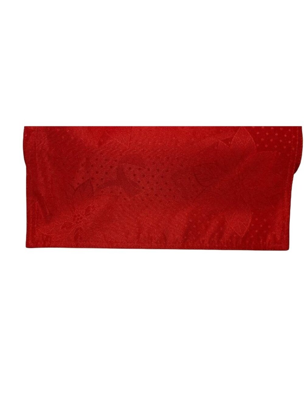 Christmas Table Runner 13"x72" Red Poinsettia Holiday Dining Family Mainstays - Picture 2 of 9